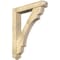 Ekena Millwork Olympic Arts and Crafts Rough Sawn Bracket w/ Offset Brace, Douglas Fir, 6"W x 32"D x 40"H BKT0604X32X40OLY03RDF - alternate 1